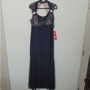 R&M Richards Navy Blue Evening Gown Size 16